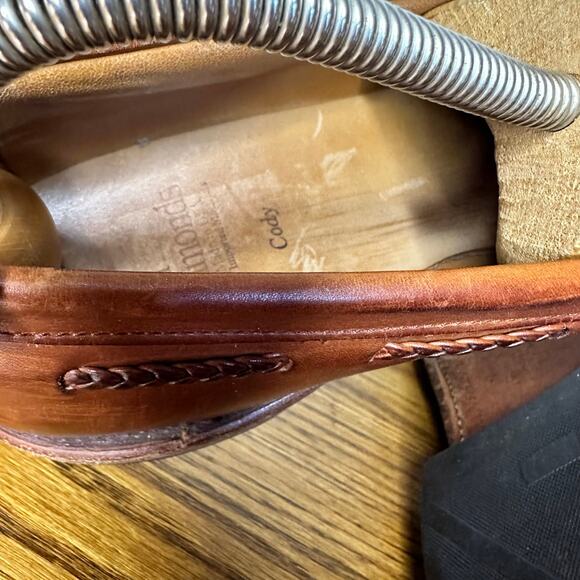 Allen Edmonds Cody Brown Leather Tassel Kiltie Loafers Shoes Men’s Size 7.5 - Picture 7 of 8